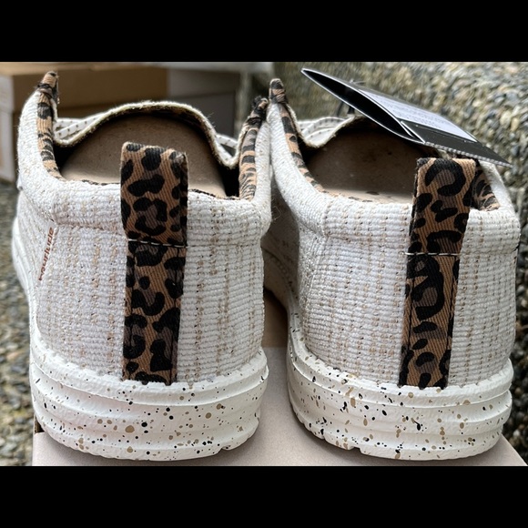 Hey Dude Shoes Womens White Pieced 